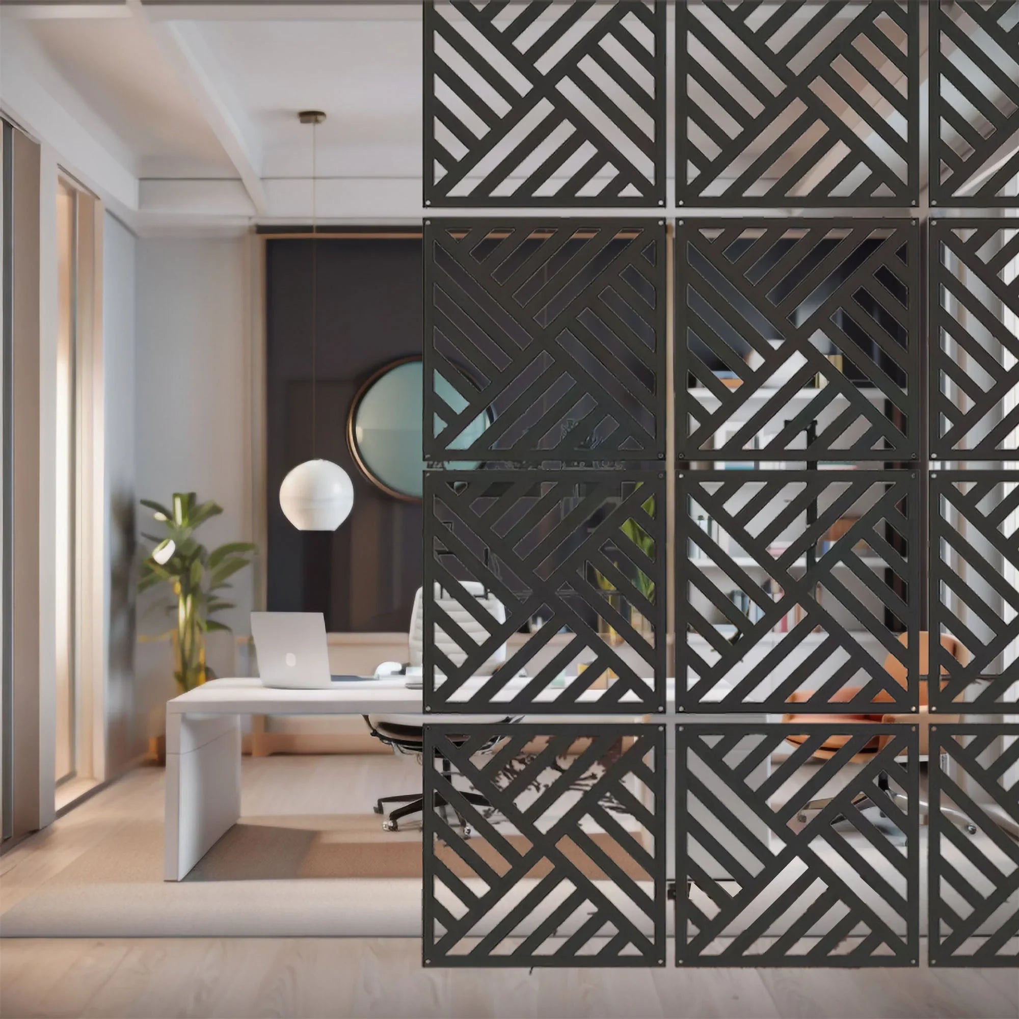 Hanging Tiles Room Separators